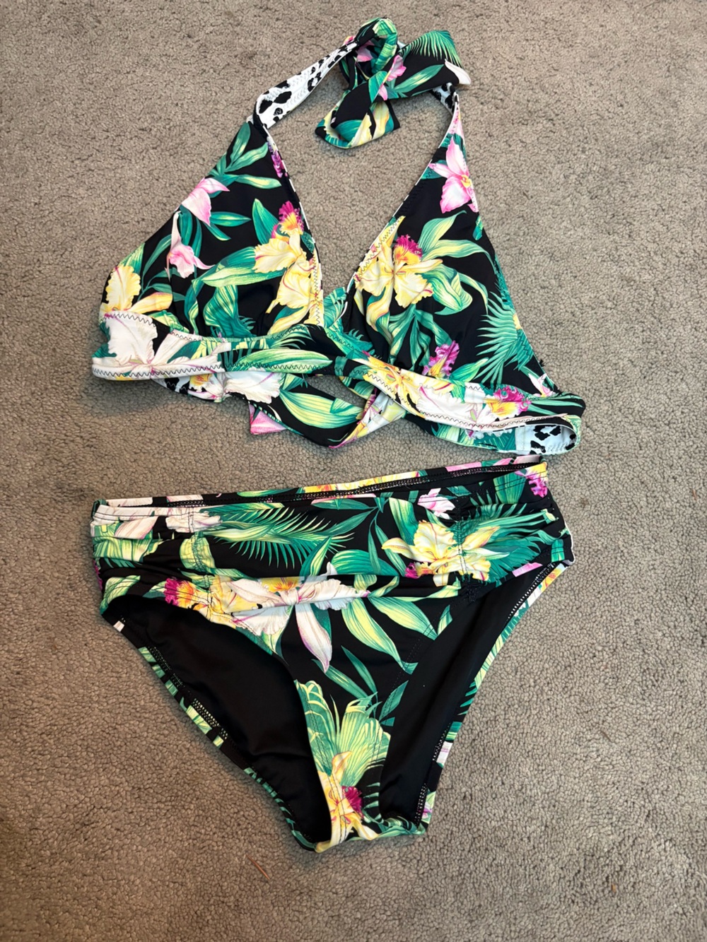 Tommy Bahama orchard garden reversible Swim set